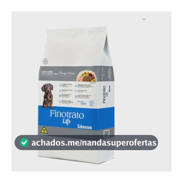 Ração Finotrato Life Sênior Frango Cães Senis Peq Méd 10kg