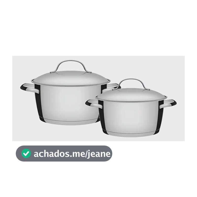 Jogo De Panelas Tramontina Inox Fundo Triplo Allegra 2 Pç
