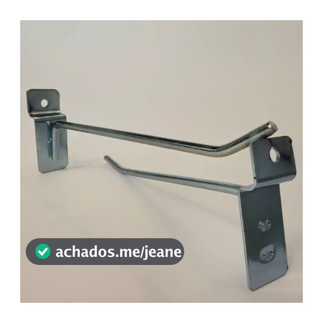 100 Ganchos P/ Painel Canaletado De 15cm Zincado