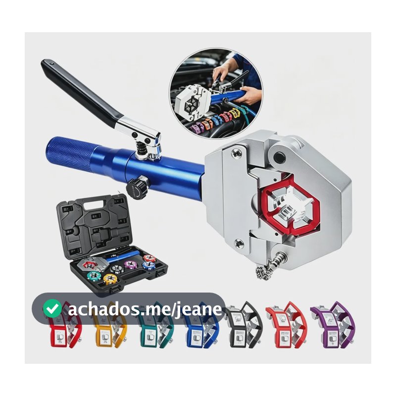 Clipadeira Hidráulica Mangueira Ar Condicionado Automotivo Azul-claro