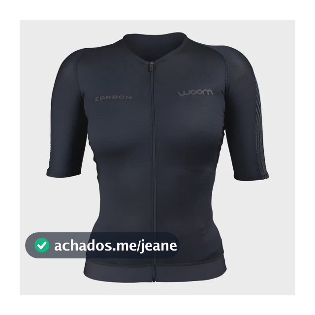 Top Triathlon C/ Manga Woom Carbon Storm Black Feminino