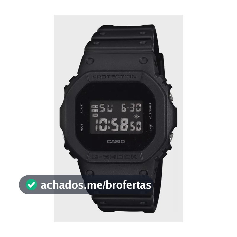 Relógio Casio Masculino G-shock Digital Preto Dw-5600bb-1dr Preto