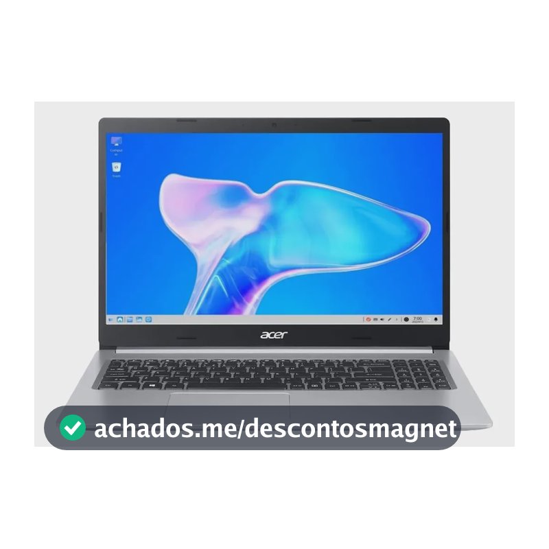 Notebook Acer Aspire 5 Ryzen 5 5500u Vega7 8gb Ram 256gb Ssd Cor Prata