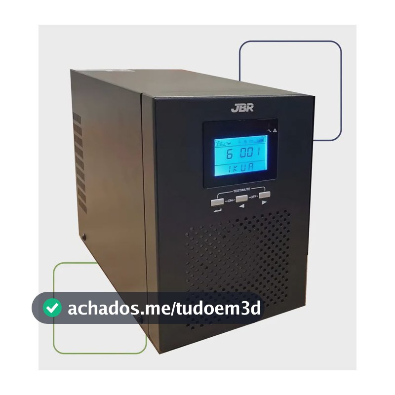 Nobreak Jbr 3000va Torre Mono 220v Senoidal Pcgamer Servidor
