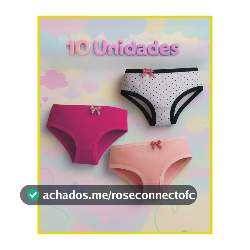 10 Calcinha Infantil Antialergica Algodao Premium Kit Basica Sortido 12
