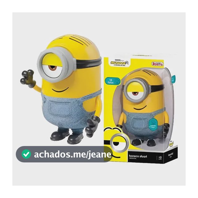 Boneco Minions 2 Stuart 25 Cm 10 Falas Iconicas Original