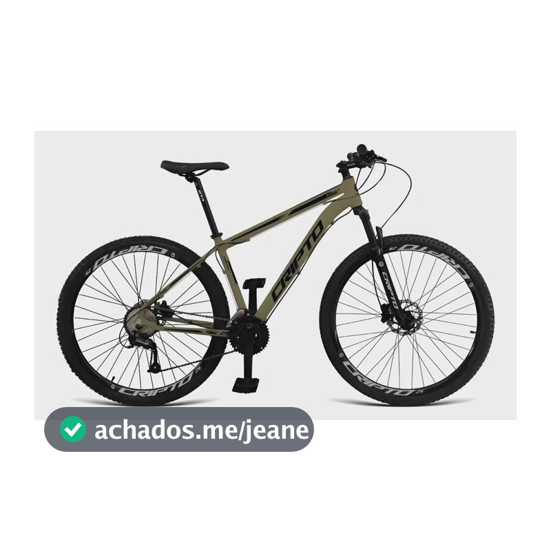 Bicicleta Aro 29 Cripto 1x9v Freio Hidráulico Trava K7 11/40 Verde Militar/preto 17