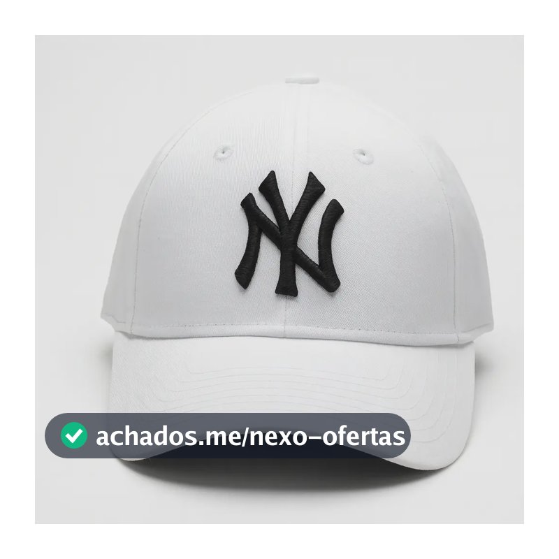 Boné Ny New York Masculino Feminino Unissex Fitão Blogueira Cor Branco E Preto Tamanho Un