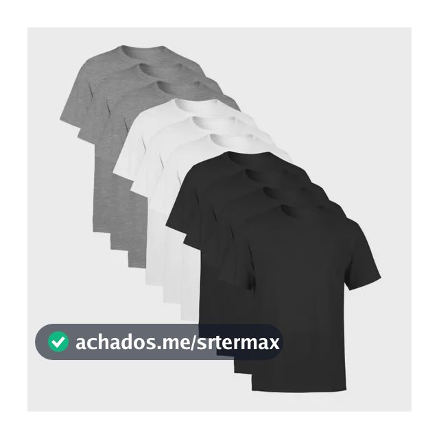 Kit 10 Camisetas  Masculina Lisa Premium 100% Algodão