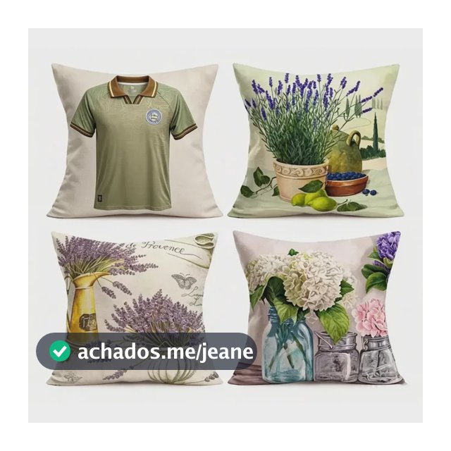 Conjunto De 4 Fronhas Decorativas Para Vasos De Flores