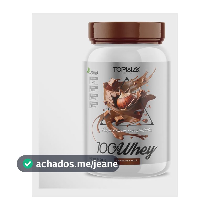 Whey Protein Concentrado Topway Chocolate Avelã 900g