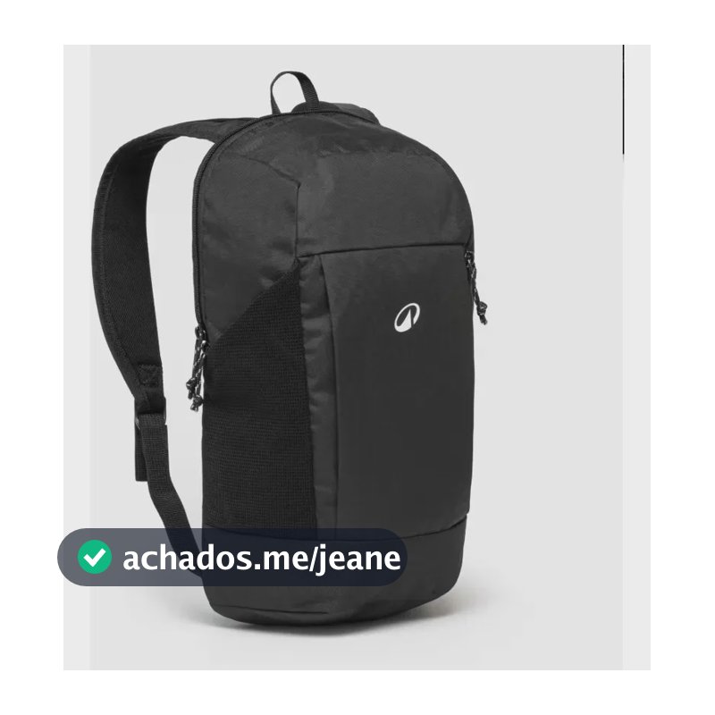 Mochila Quechua Trekking 10l Nh100 Arpenaz Preta Preto Liso