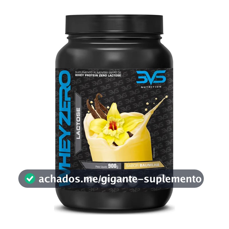 Whey Zero Lactose 900g Sabor: Baunilha - Fórmula Exclusiva com 21g De Proteína Por Dose