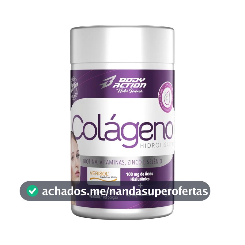 Suplemento En Cápsula Bodyaction Tradicional Colágeno De Colágeno Verisol Sem Sabor 90 Capsulas