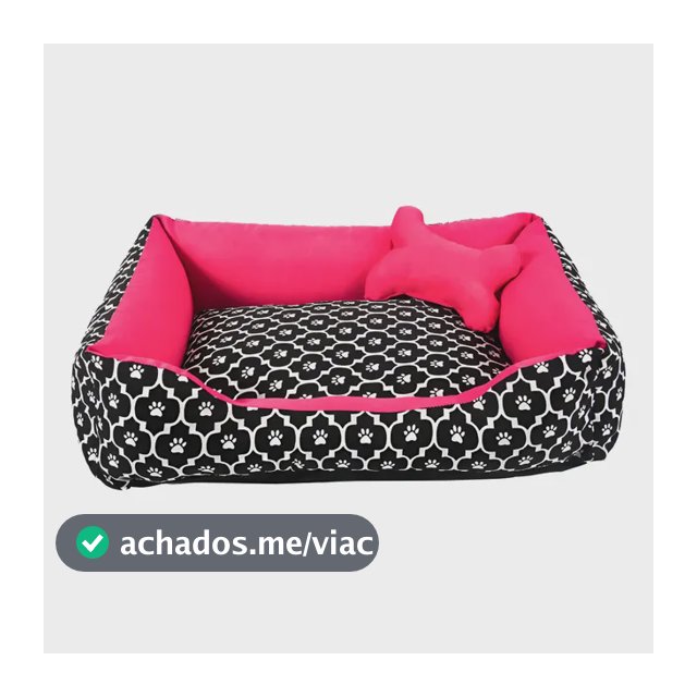 Cama Pet Caminha De Cachorro M Envio Imediato + Ossinho