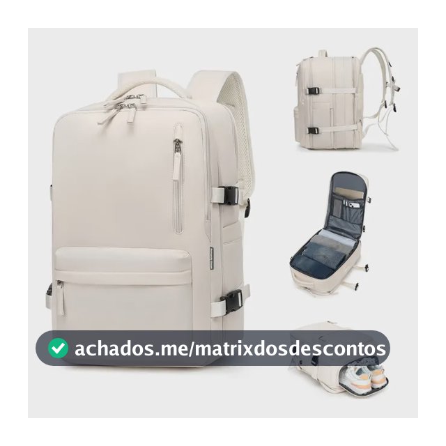 Mochila Viagem Impermeavel Executiva Grande Para Notebook