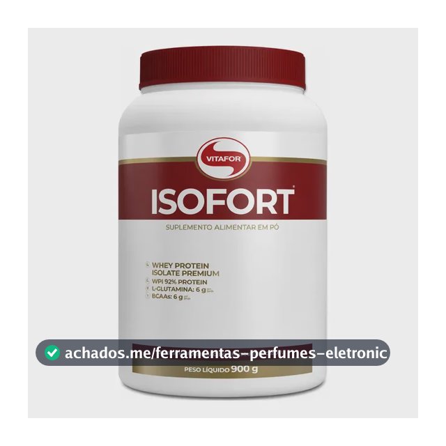 Isofort Whey Protein Vitafor (proteína Isolada) - Pote 900g