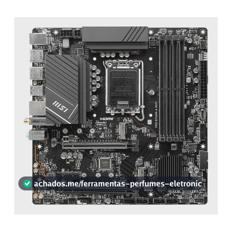 Placa-mãe Msi Pro B760m-a Wifi Lga 1700 Micro-atx Ddr5