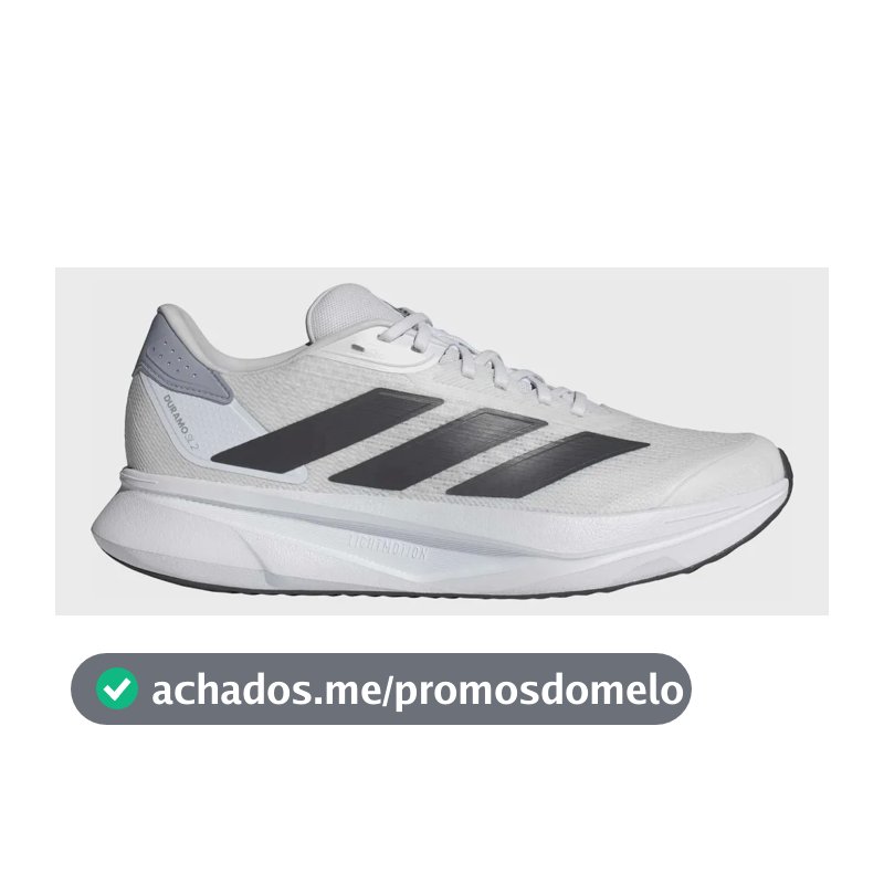 Tênis De Corrida Masculino Duramo Sl 2 adidas Branco Liso 41 Br