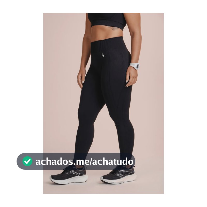 Calça Legging Lupo Sport Max Feminino Academia Cintura Alta Preto Liso G