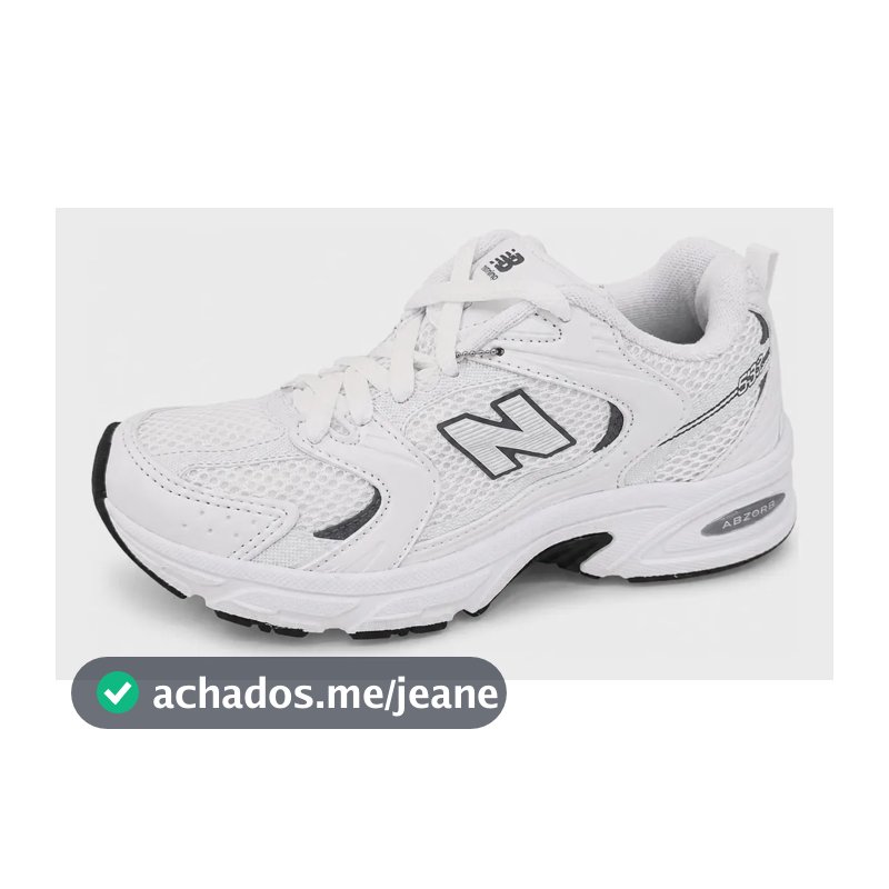 Tenis Feminino New Balance 530 Academia Caminhada Branco/cinza 36,0 Br