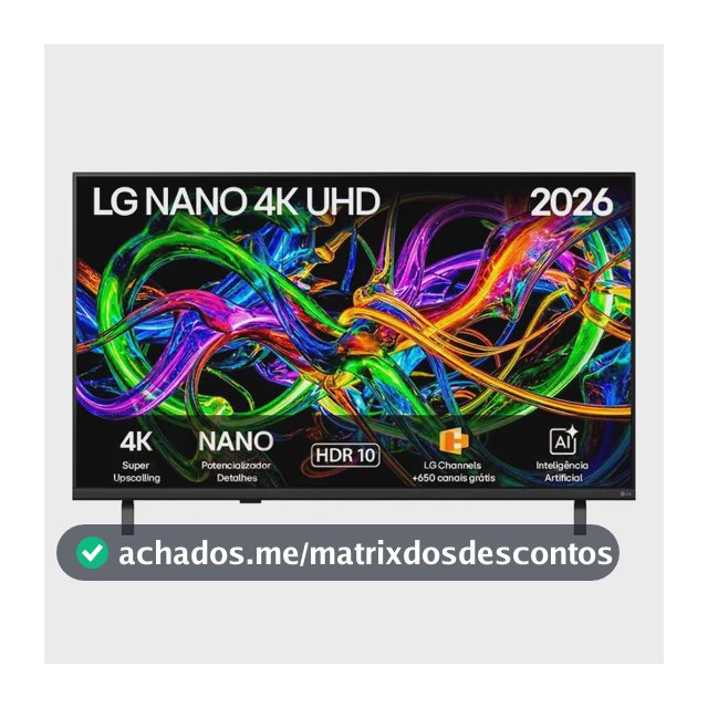 Smart Tv LG 43'' 4k Ultra Hd Nano Ai Webos 26 43un85