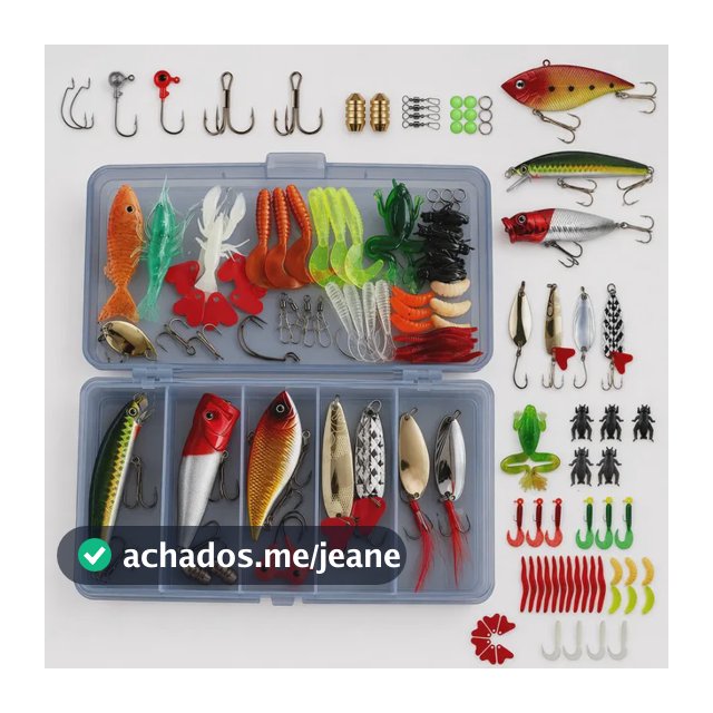 Kit 71 Iscas Artificiais Pescaria Tilápia Tucunaré Meia Água