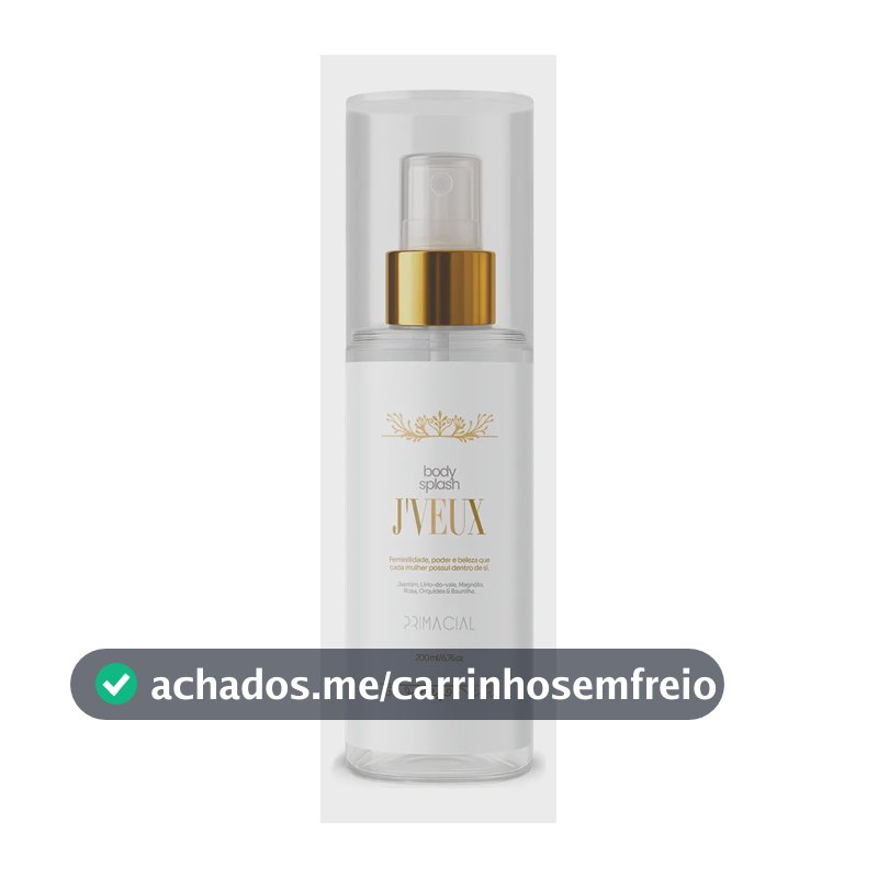 Body Splash 200 Ml J'veux By Primacial - Fragrância Floral