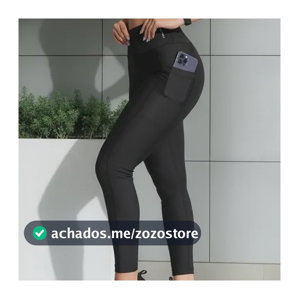 Calça Legging Com Bolso Cintura Alta Fitness Atletyca