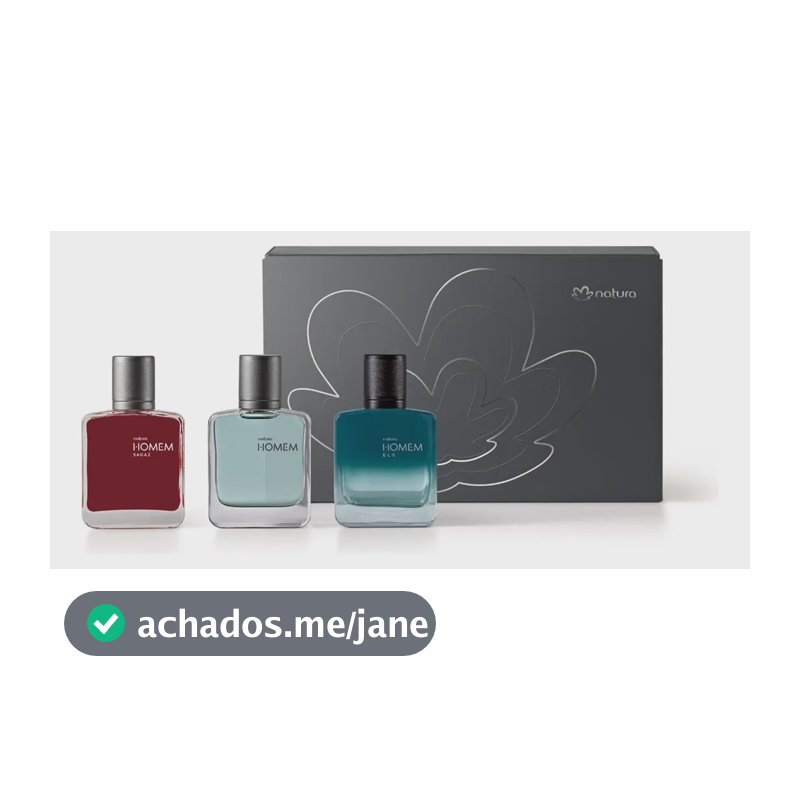 Coleção Especial Miniaturas De Natura Homem 3un 25ml