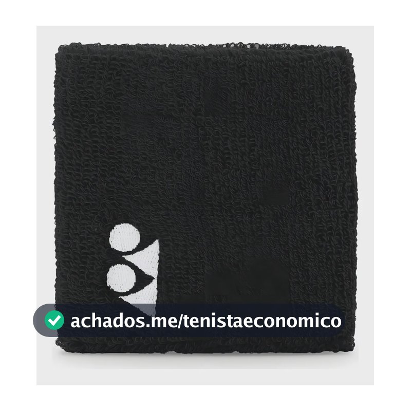 Munhequeira Yonex Curta Preta - Com 01 Unidade