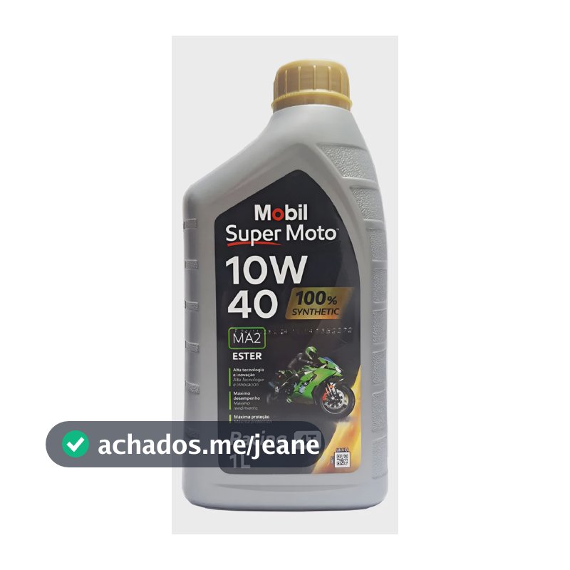 Óleo Mobil Sintético 10w40 Racing 4 Tempos 1 Litro