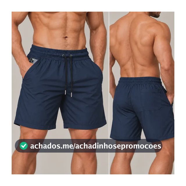 Short Praia Masculino Bermuda Verão Academia Treino Corrida