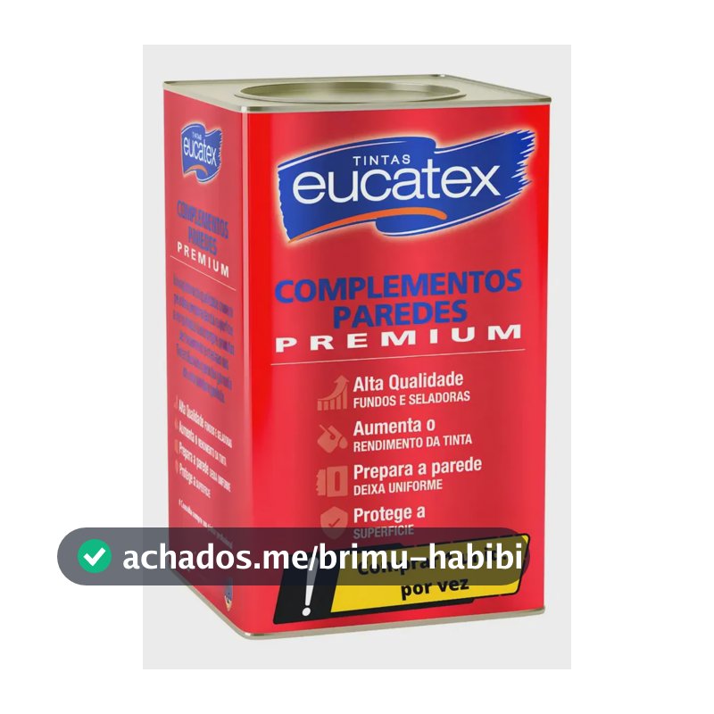Selador Acrílico Branco Para Parede Gesso Reboco Eucatex Acabamento Fosco