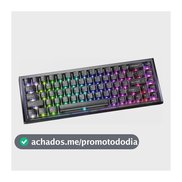Teclado Gamer Magnético 8000hz Rapid Trigger 0,01mm Hot Swap Switch Ice Blade Cool68 Led Rgb Dareu Ice Black