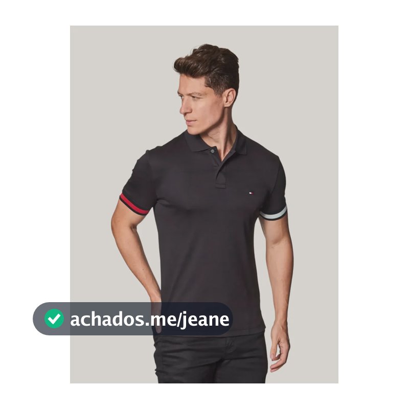 Camiseta Tommy Hilfiger Masculino Thmw0mw42743thbdsm Black Liso G