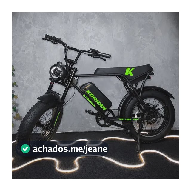 Konnan Bicicleta Elétrica Verde 750w Lítio 48v Bike Aro 20 Verde Único