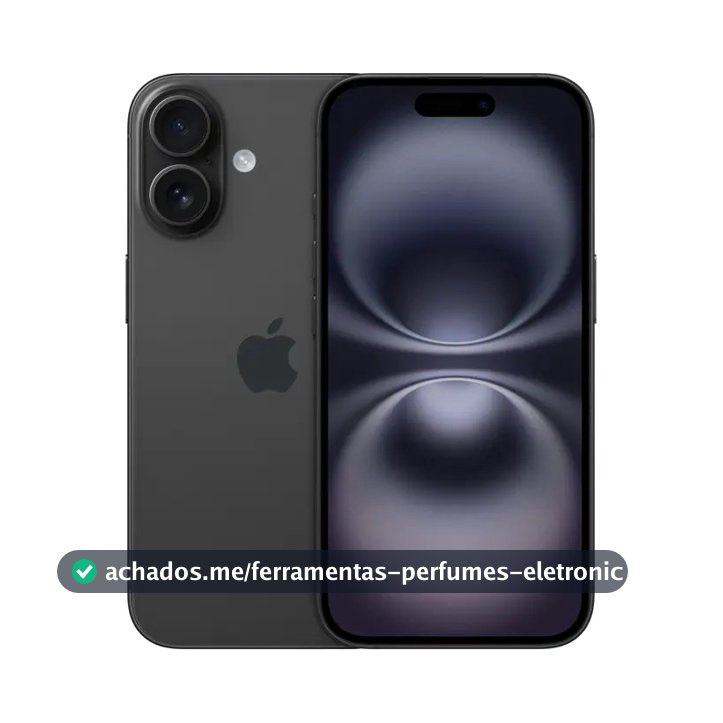 Apple iPhone 16 (256 GB) - Preto - Distribuidor Autorizado