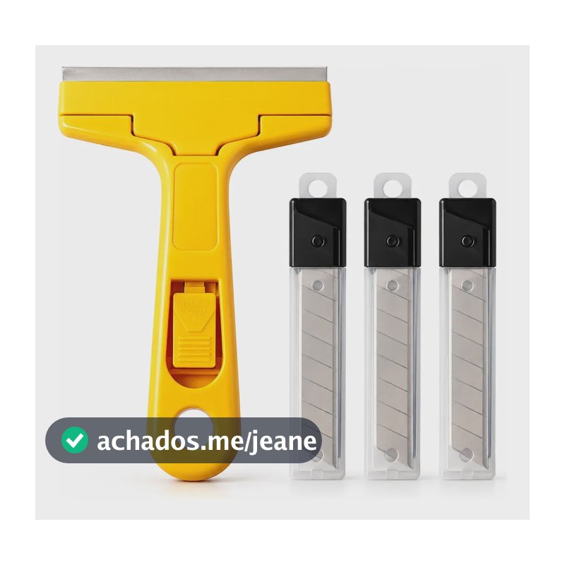 Estilete Raspador Corte Insulfilm Vidro Piso Cerâmica