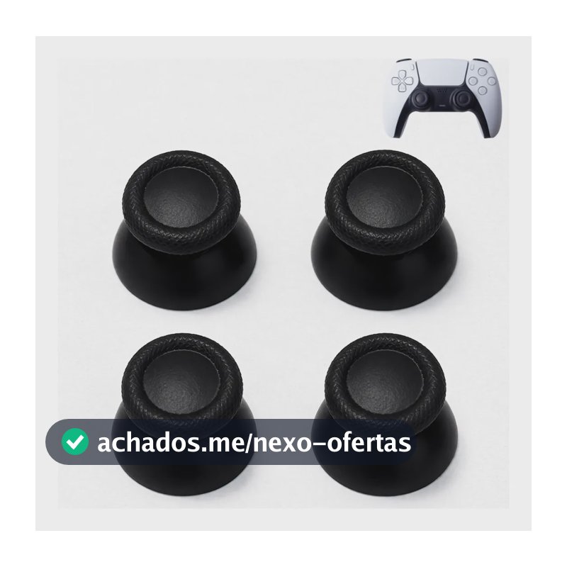 Kit 4 Botão Capa Analógico Protetora Compatível Controle Ps5