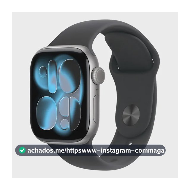 Apple Watch Series 11 GPS - Caixa cinza-espacial de alumínio – 42 mm - Pulseira esportiva preta – P/M