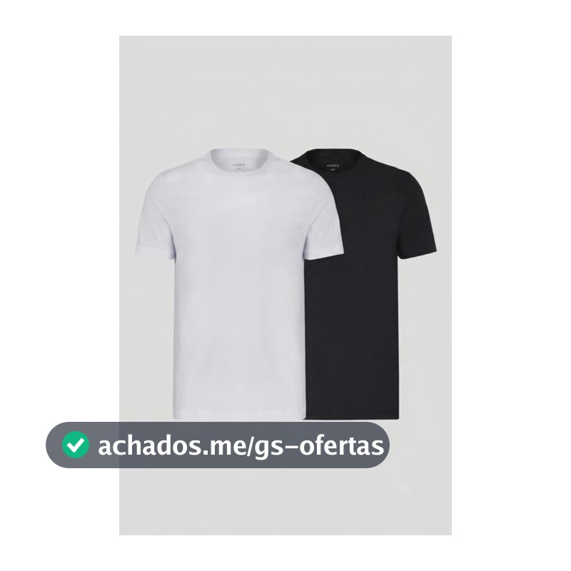 Kit Aramis 2 Camisetas Comfort+ Preto E New Basic Branco Preto Gg