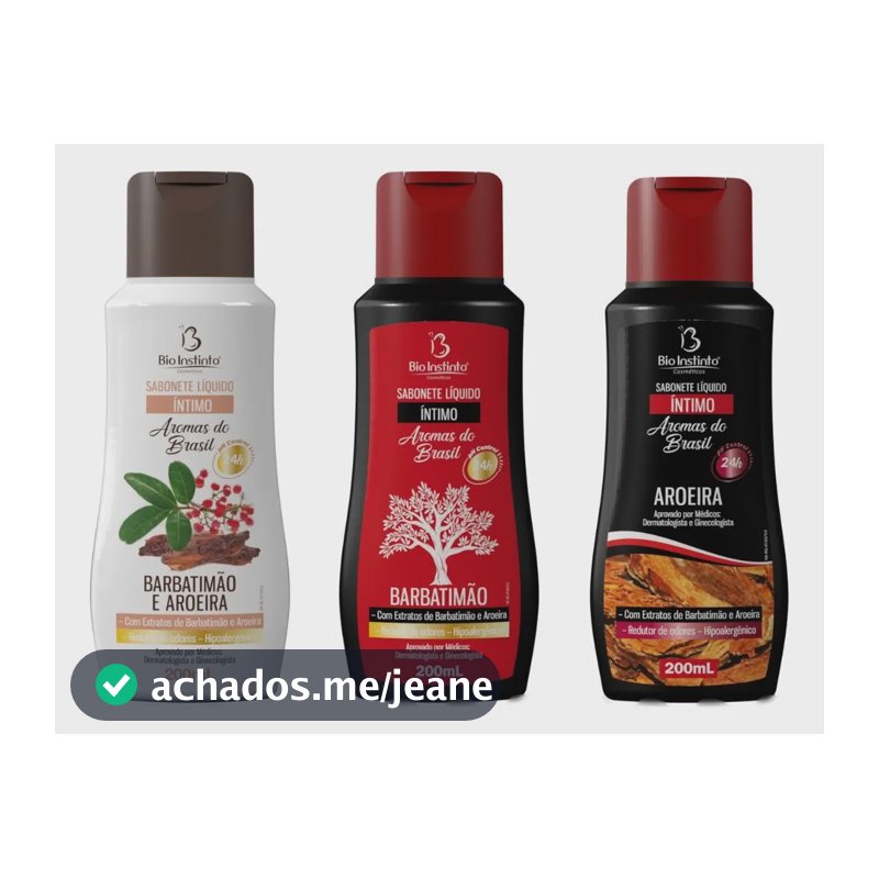 Kit 3: Sabonete Barbatimão, Aroeira E Barbatimão E Aroeira