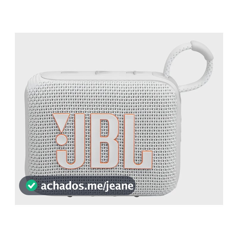 JBL Caixa De Som Go 4 à Prova D'água - Cor Branca