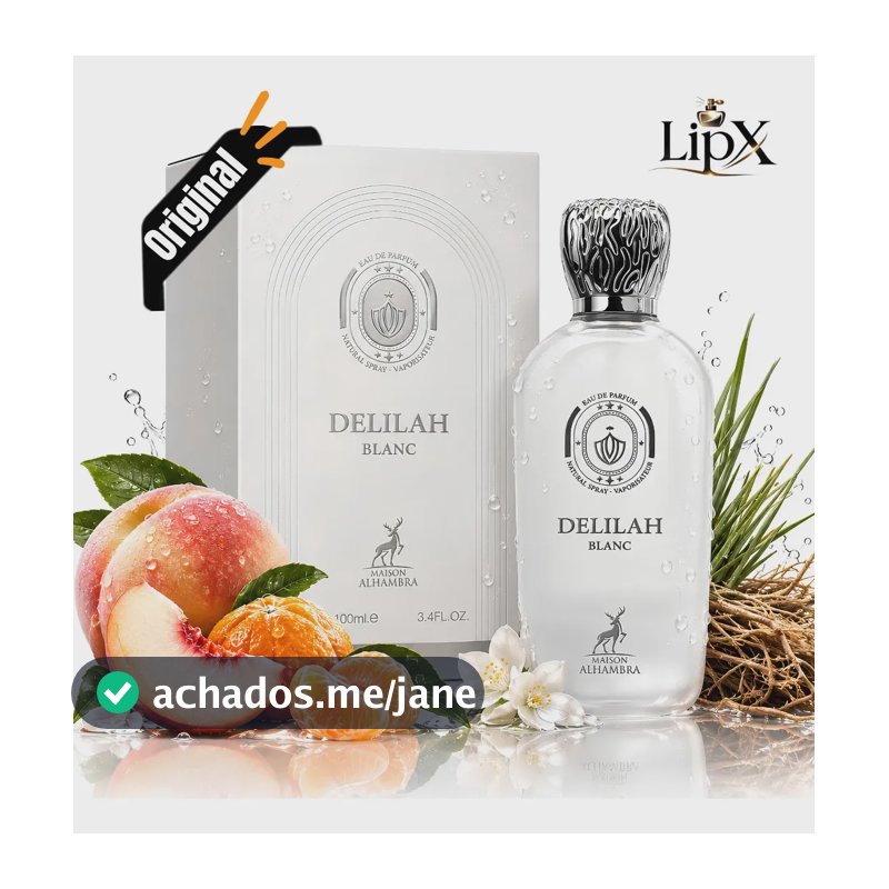 Perfume Arabe Delilah Blanc Edp 100ML Feminino Original Com NF