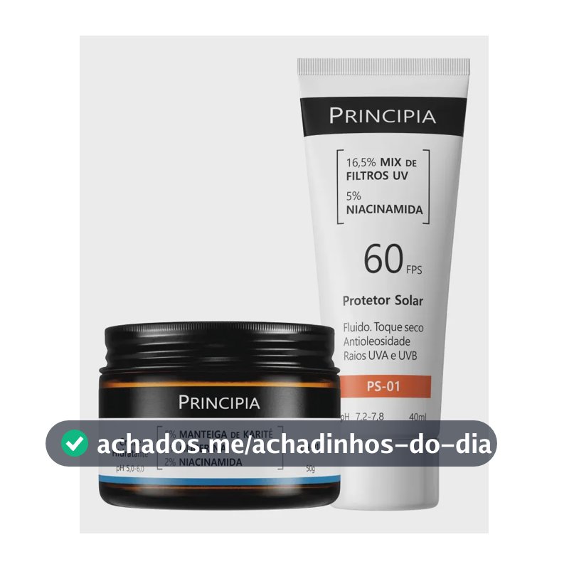 Principia Kit Hidratação E Proteção Facial Ch-o1 + Ps-01 Todo Tipo De Pele Dia/noite