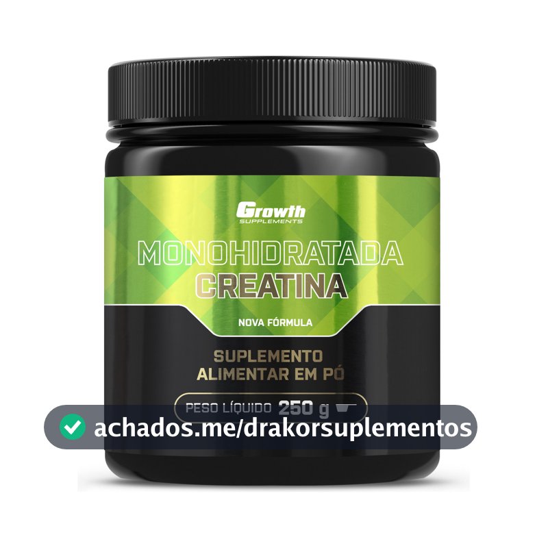 Creatina Growth Supplements Monohidratada em pó Sem sabor x 250g