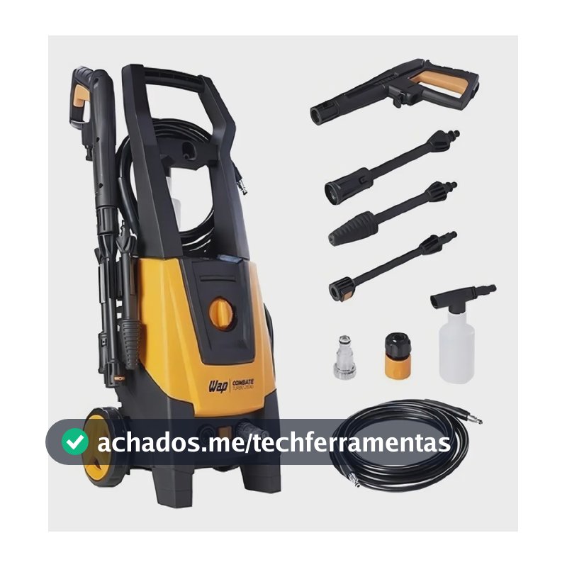 Lavadora De Alta Pressão Wap Combate Turbo 2600 Com Motor De Indução 1700w Amarelo/preto 220v 60 Hz