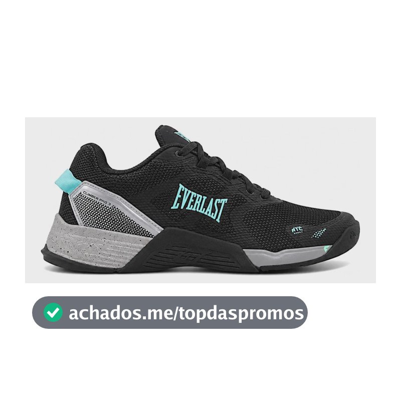Tenis Crossfit Feminino Everlast Climber Pro 3 Preto E Verde Preto E Verde Liso 36 Br