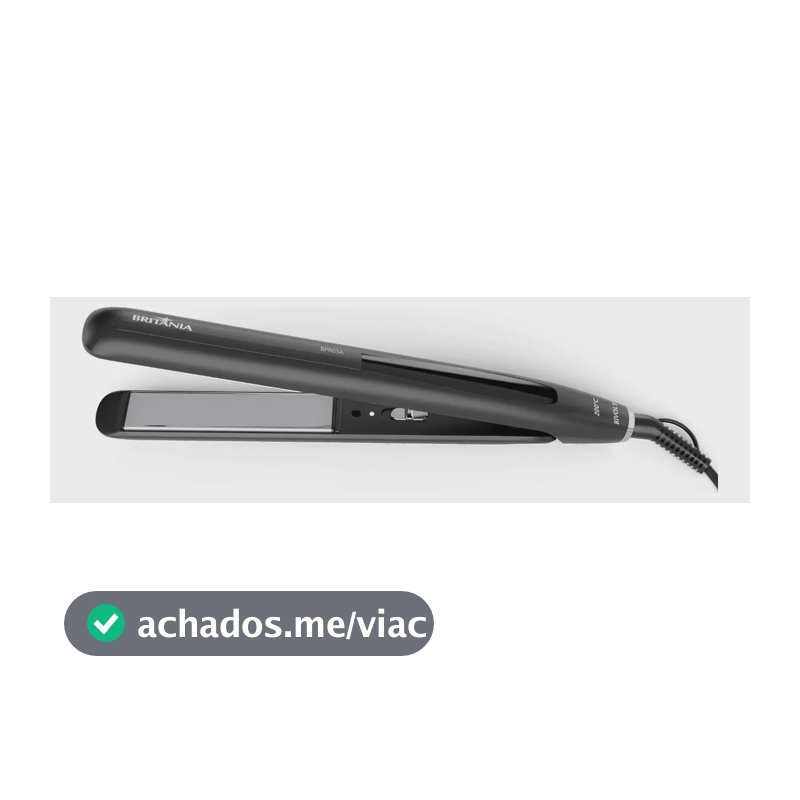 Prancha de Cabelo Britânia Revestimento Cerâmico 200°C BPR03A